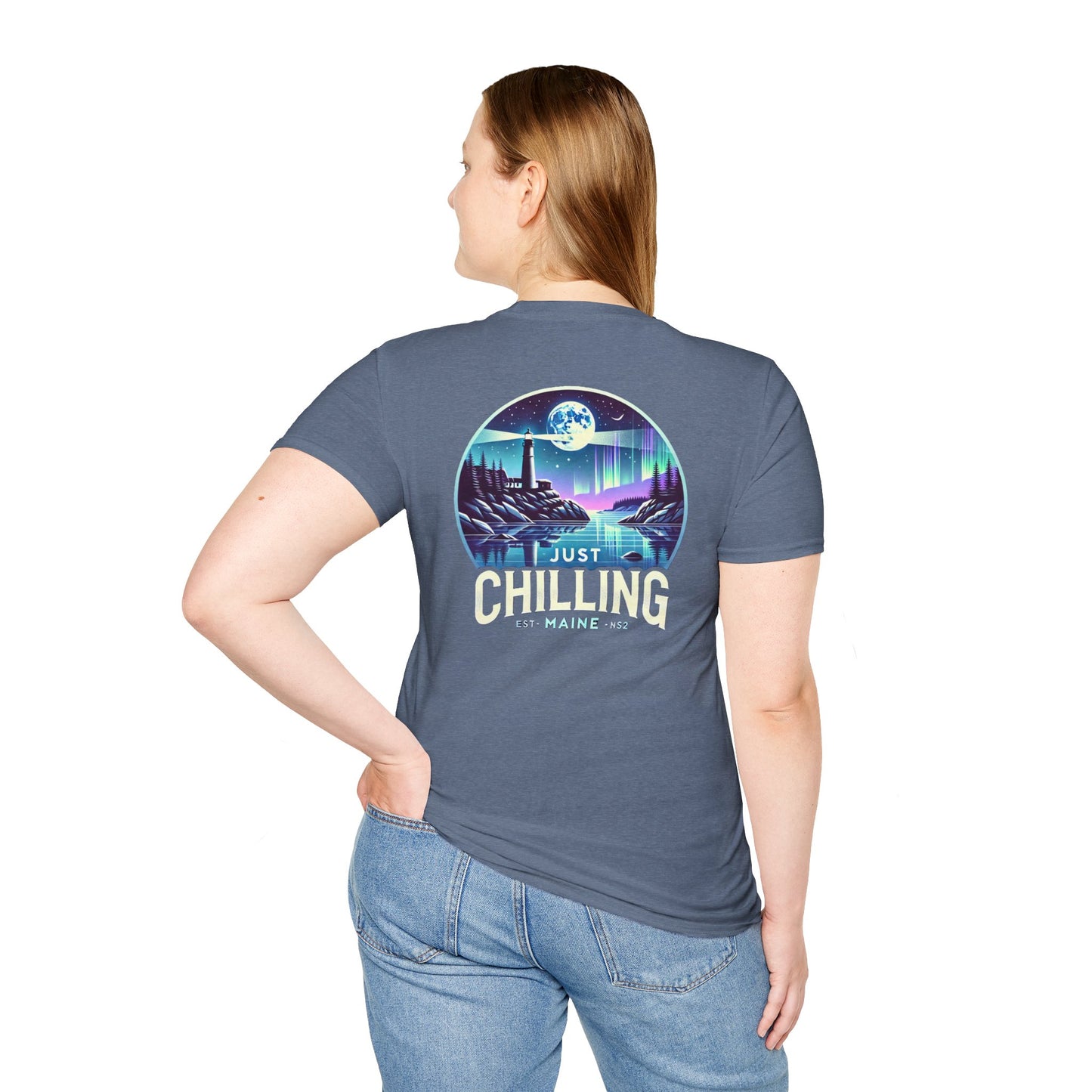 Just Chilling Scenic Tee – Coastal Escape- Maine Edition