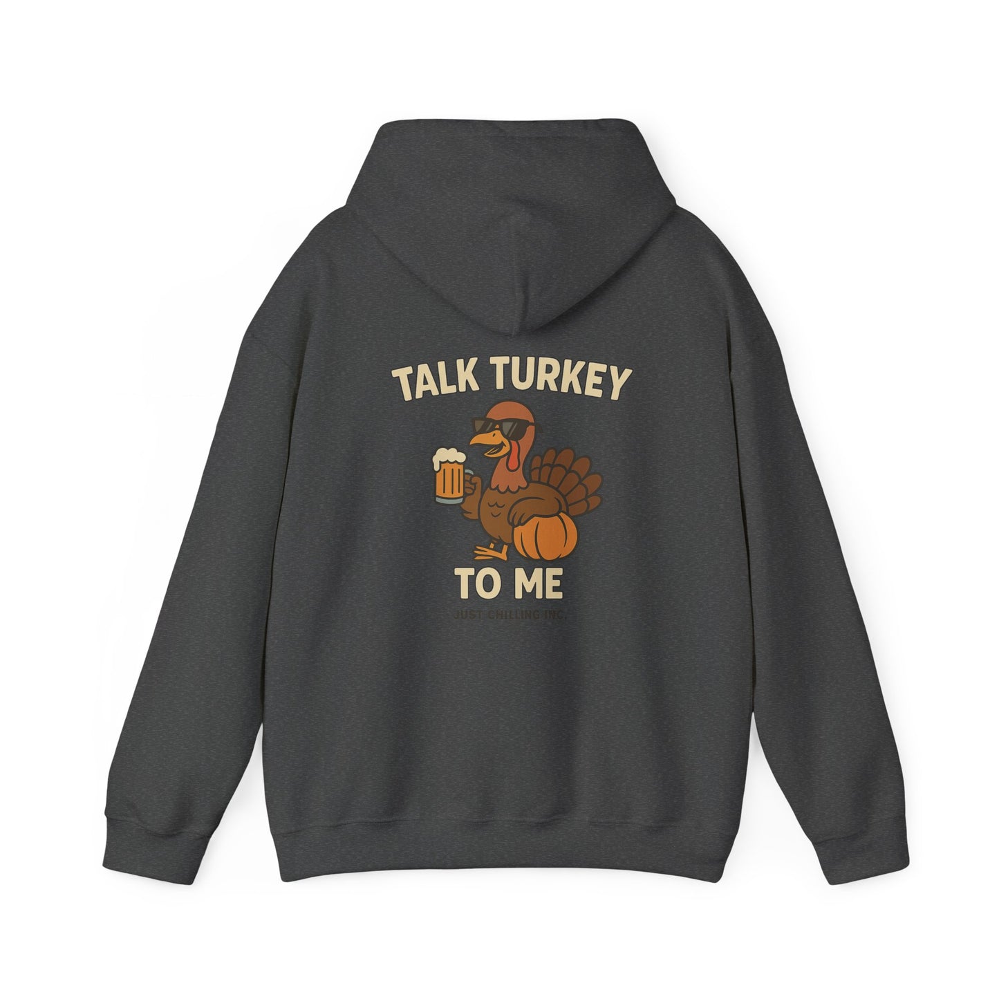 Thanksgiving Hoodie – Cozy Fall Turkey Sweatshirt With Adjustable Hood & Embroidery