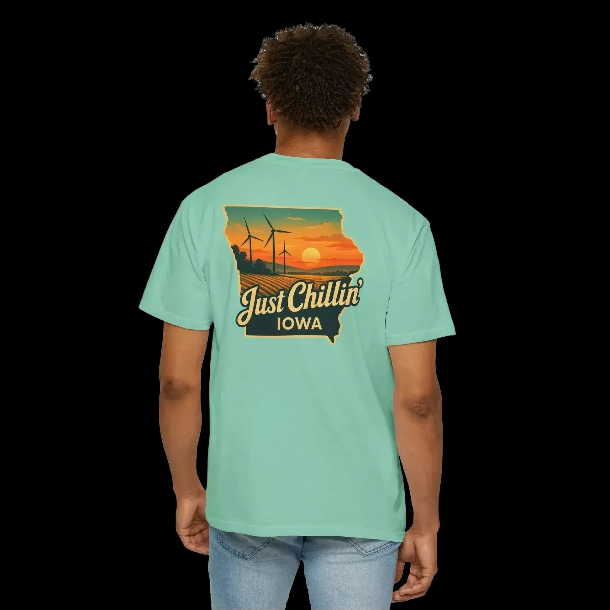 Garment Dyed T-Shirt - Unisex Cotton Tee With Unique Color Texture & Relaxed Fit - Just Chilling Inc.