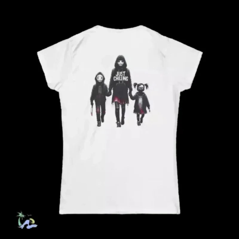 Women's Softstyle Tee - Momma Halloween Shirt | Dark Humor Cotton T-Shirt - Just Chilling Inc.