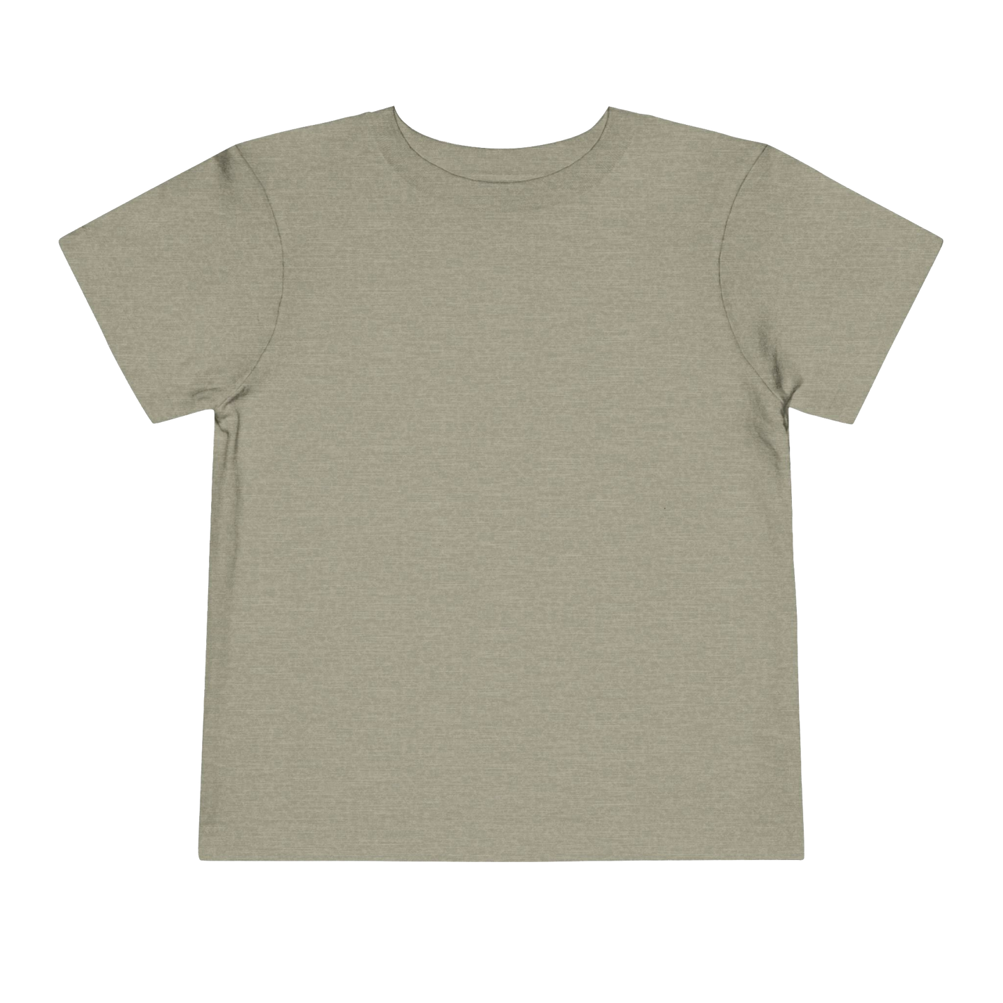 A plain, light-colored t-shirt is shown against a black background.
