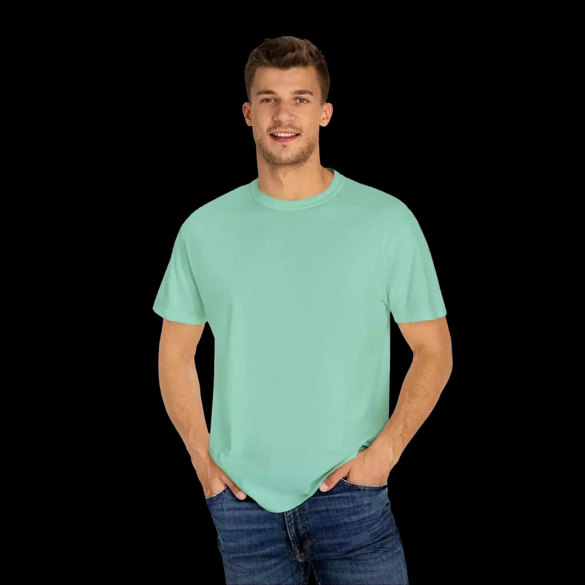 Garment Dyed T-Shirt - Unisex Cotton Tee With Unique Color Texture & Relaxed Fit - Just Chilling Inc.
