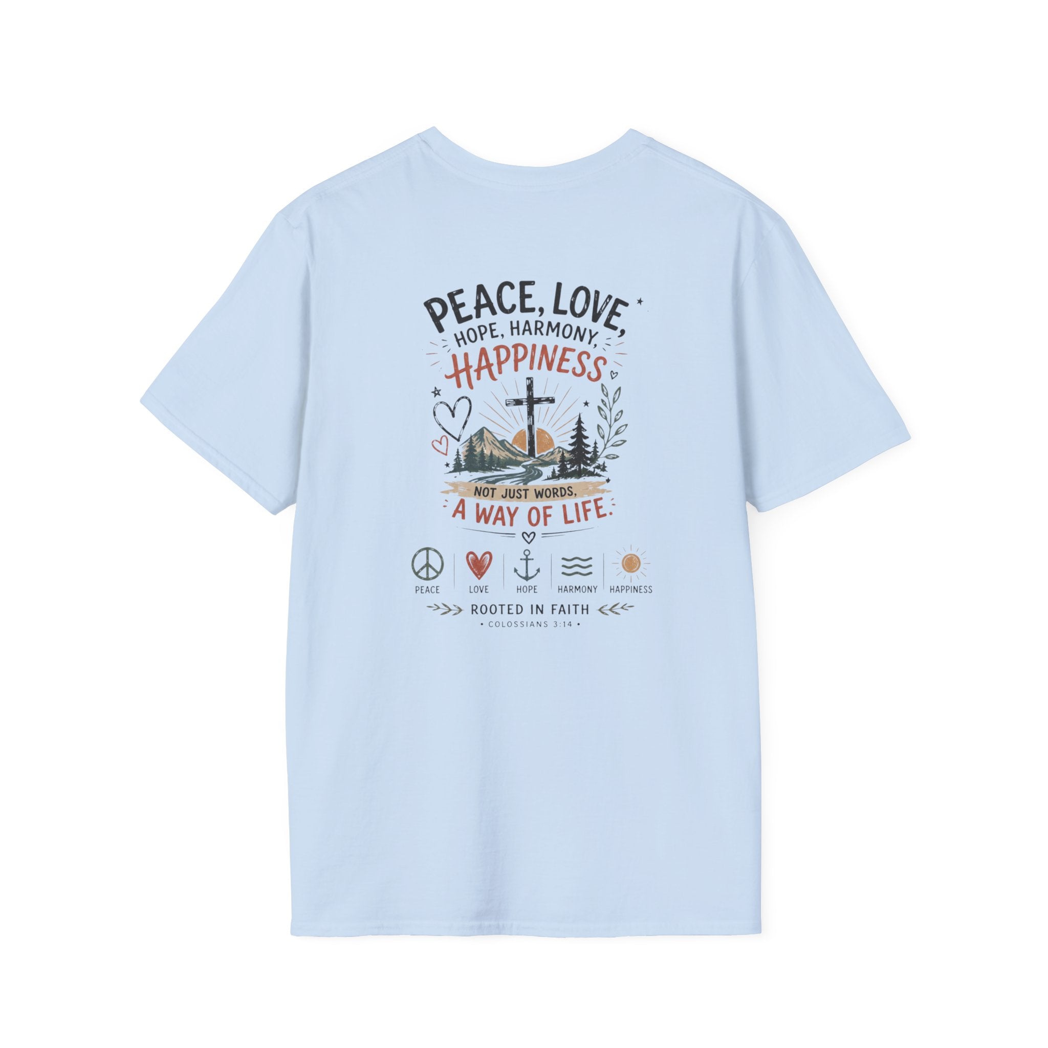 Just Chilling T-Shirt - Peace Love Happiness Tee