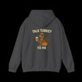Thanksgiving Hoodie – Cozy Fall Turkey Sweatshirt With Adjustable Hood & Embroidery - Just Chilling Inc.