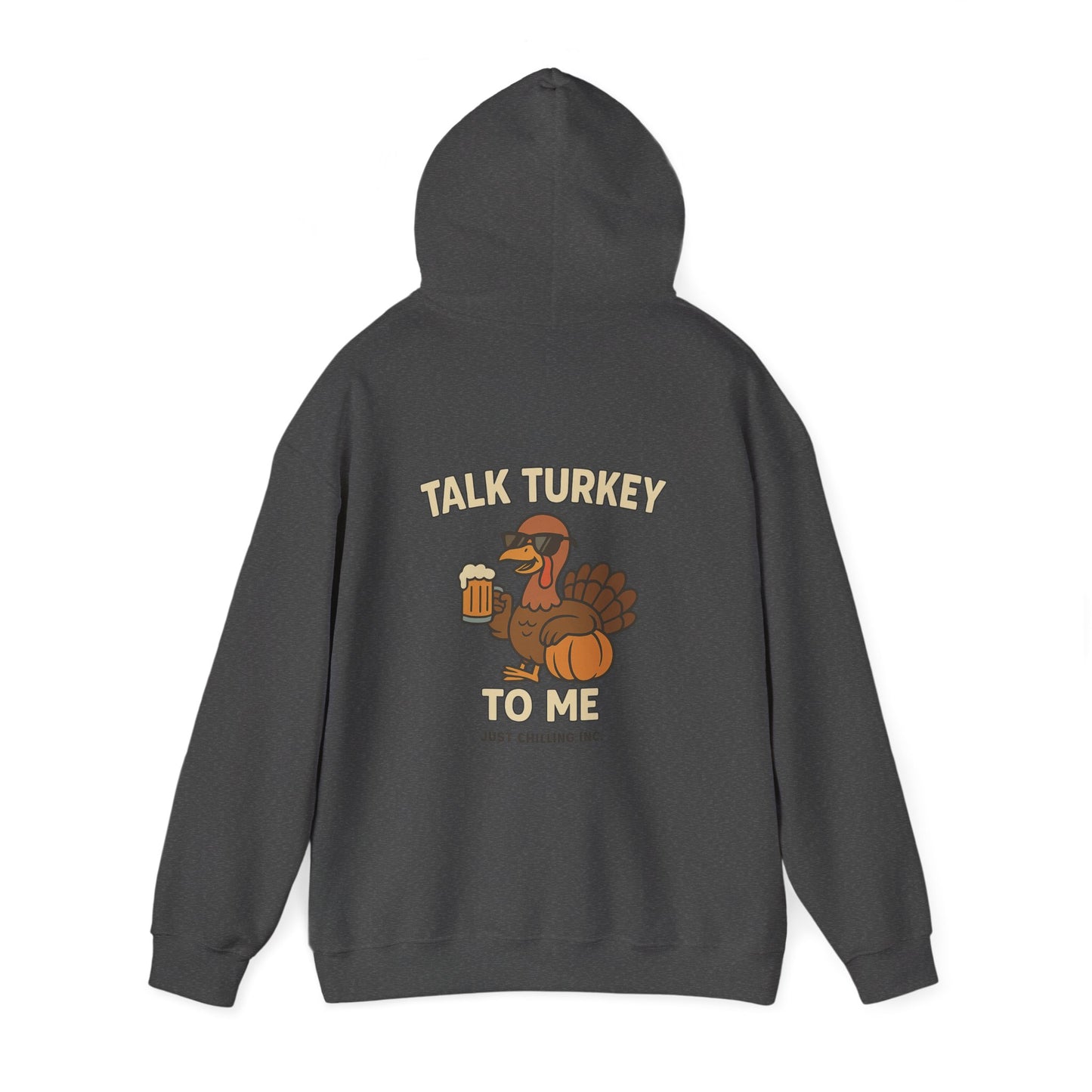 Thanksgiving Hoodie – Cozy Fall Turkey Sweatshirt With Adjustable Hood & Embroidery