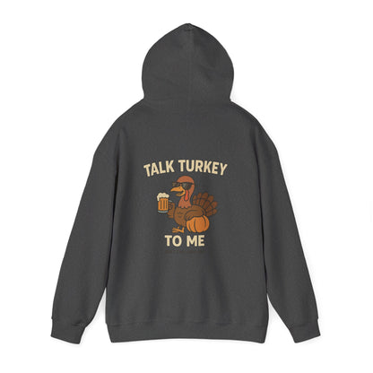 Thanksgiving Hoodie – Cozy Fall Turkey Sweatshirt With Adjustable Hood & Embroidery