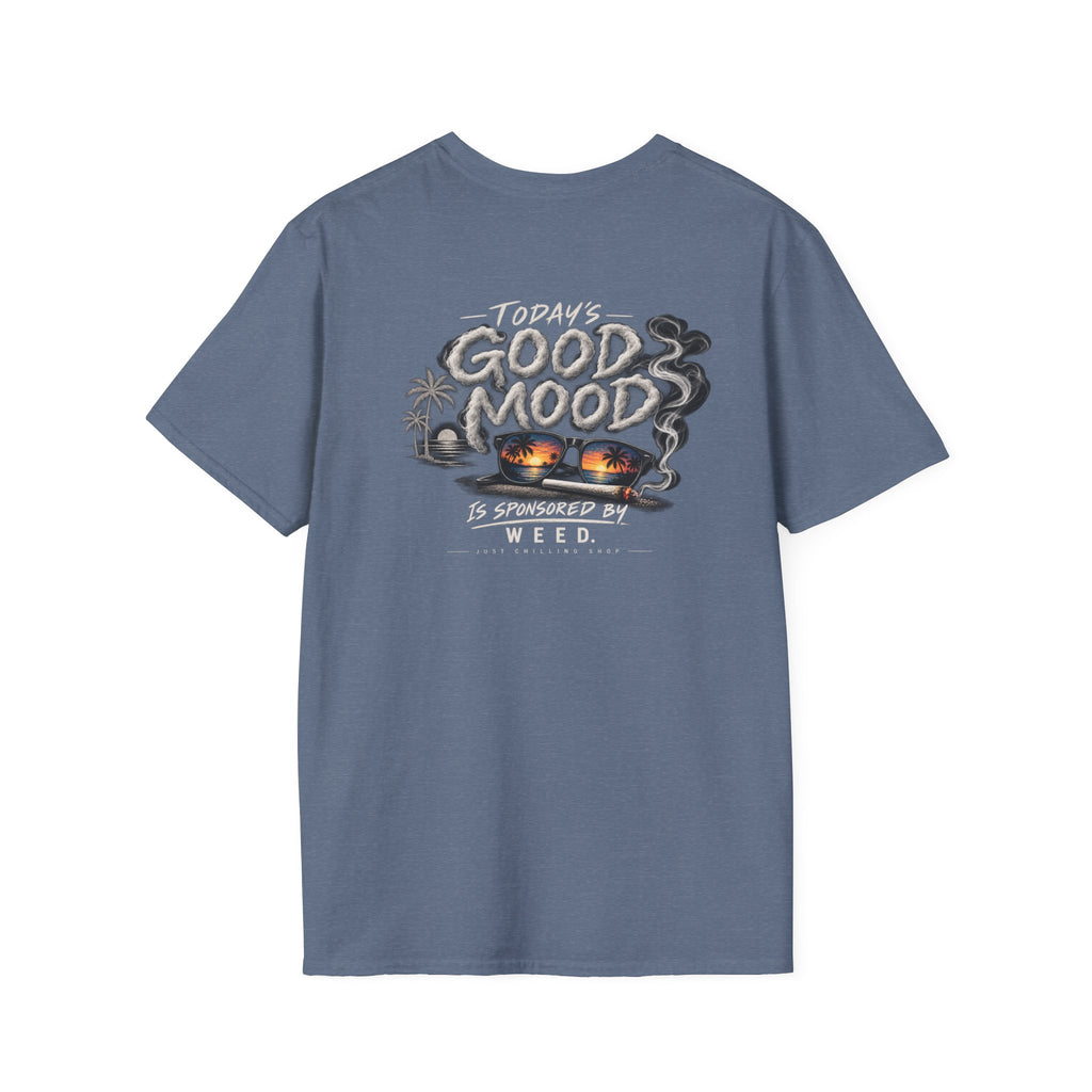 Today's good mood was brought to you by weed-  cannabis All Star Basic tee