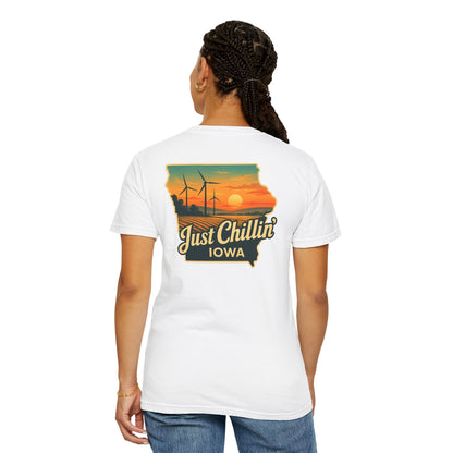 Garment Dyed T-Shirt - Unisex Cotton Tee With Unique Color Texture & Relaxed Fit