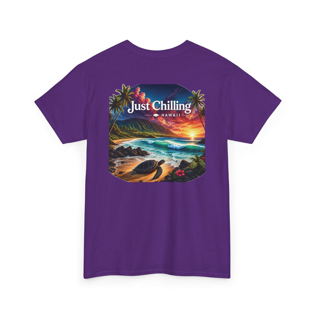 Just Chilling Hawaii Tee — Tropical Sunset Beach T-Shirt