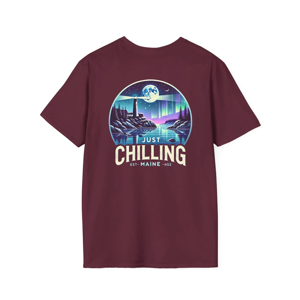 Just Chilling Scenic Tee – Coastal Escape- Maine Edition - Just Chilling Inc.