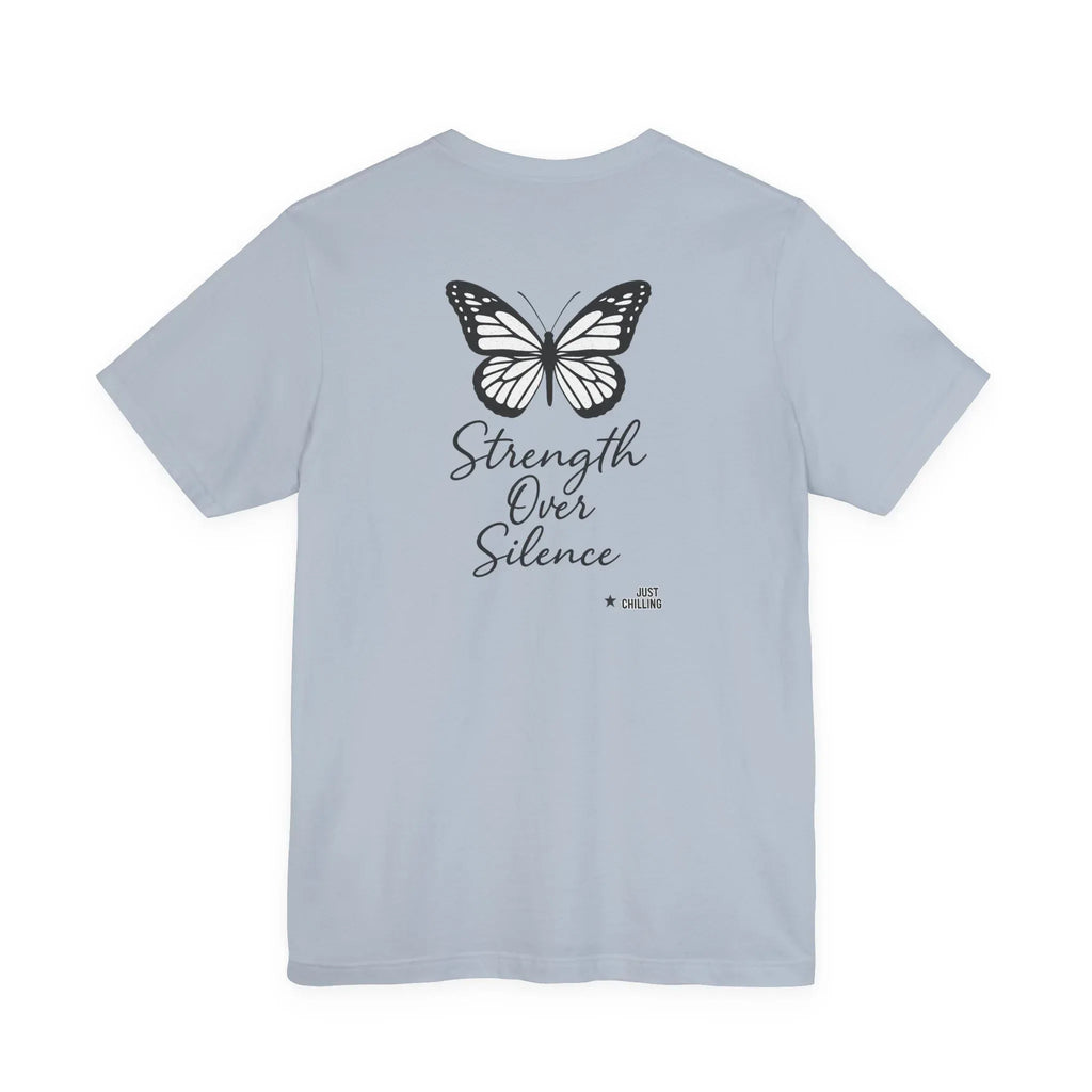 Domestic Violence Awareness Tee - Unisex Cotton Shirt With Soft Ring Spun Cotton - Just Chilling Inc.