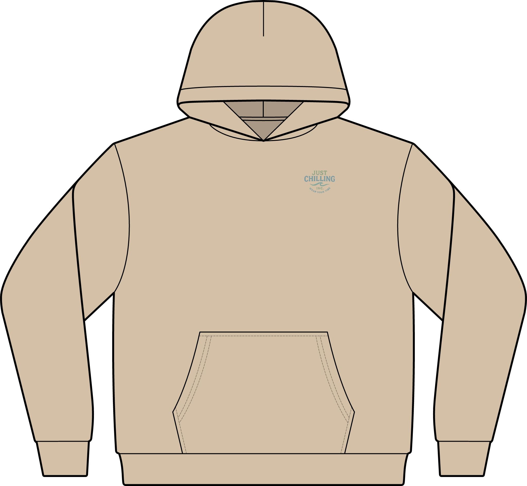 Focus Align Live Unbothered Hoodie — Motivational Palm Tree Graphic Hoodie