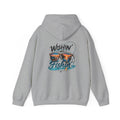 Fishing Hoodie - "Wishin' I Was Fishin'" Graphic Hooded Sweatshirt