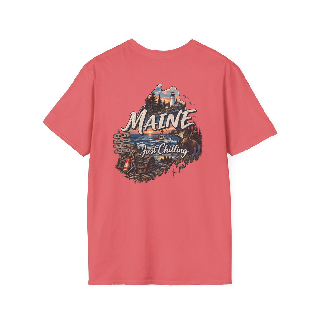 Just Chilling Scenic Tee – Coastal Escape- Maine Edition