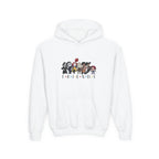 Youth Hooded Sweatshirt - Soft Cotton Polyester Hoodie with Kangaroo Pocket - Just Chilling Inc.