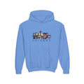 Youth Hooded Sweatshirt - Soft Cotton Polyester Hoodie with Kangaroo Pocket - Just Chilling Inc.