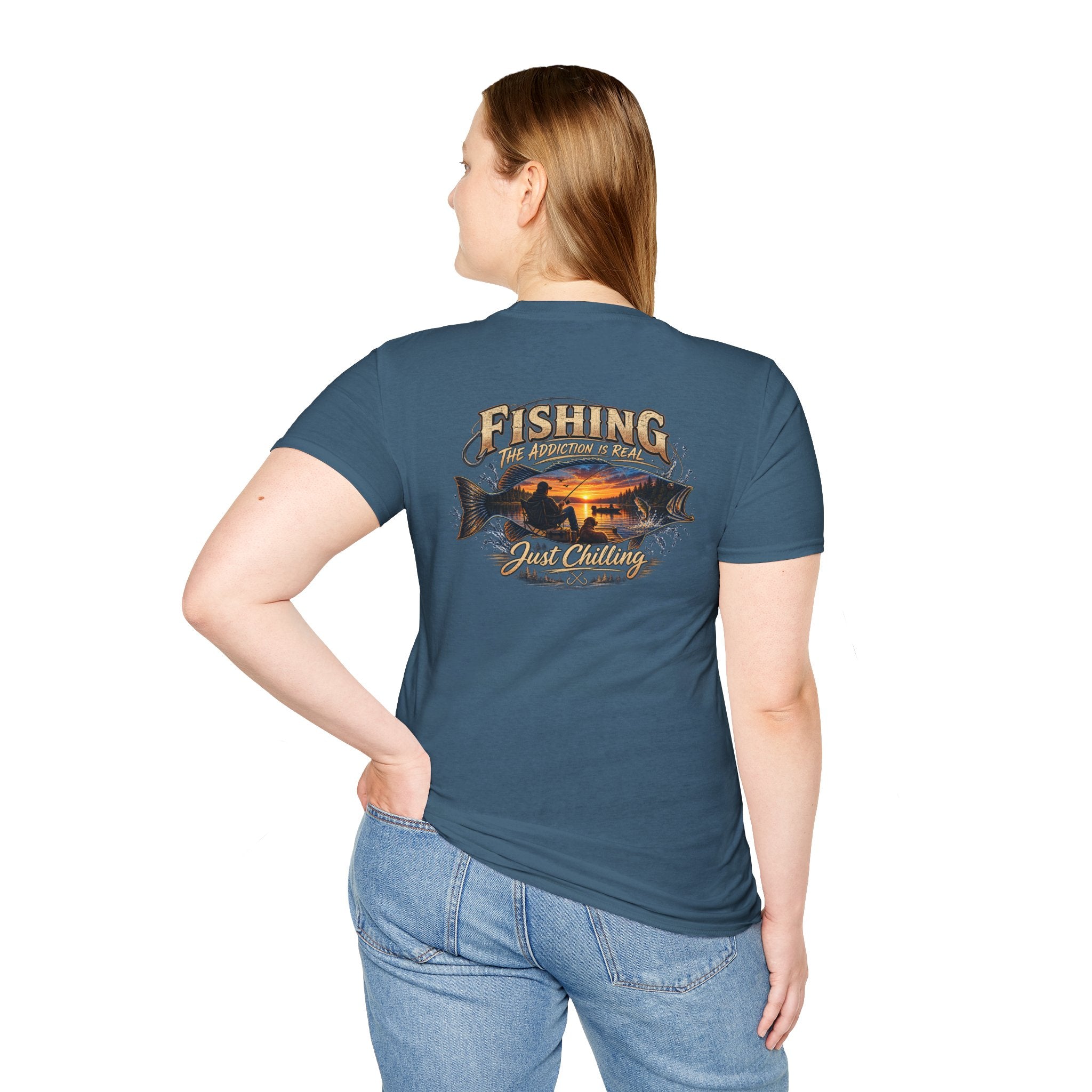 Fishing Addiction Unisex Softstyle T-Shirt | Just Chilling Tee for Anglers | Gift for Fishing Lovers, Outdoorsmen, Father's Day, [...]