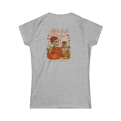 Women's Softstyle Tee - Cozy Cotton Fall T-Shirts | Casual Autumn Top