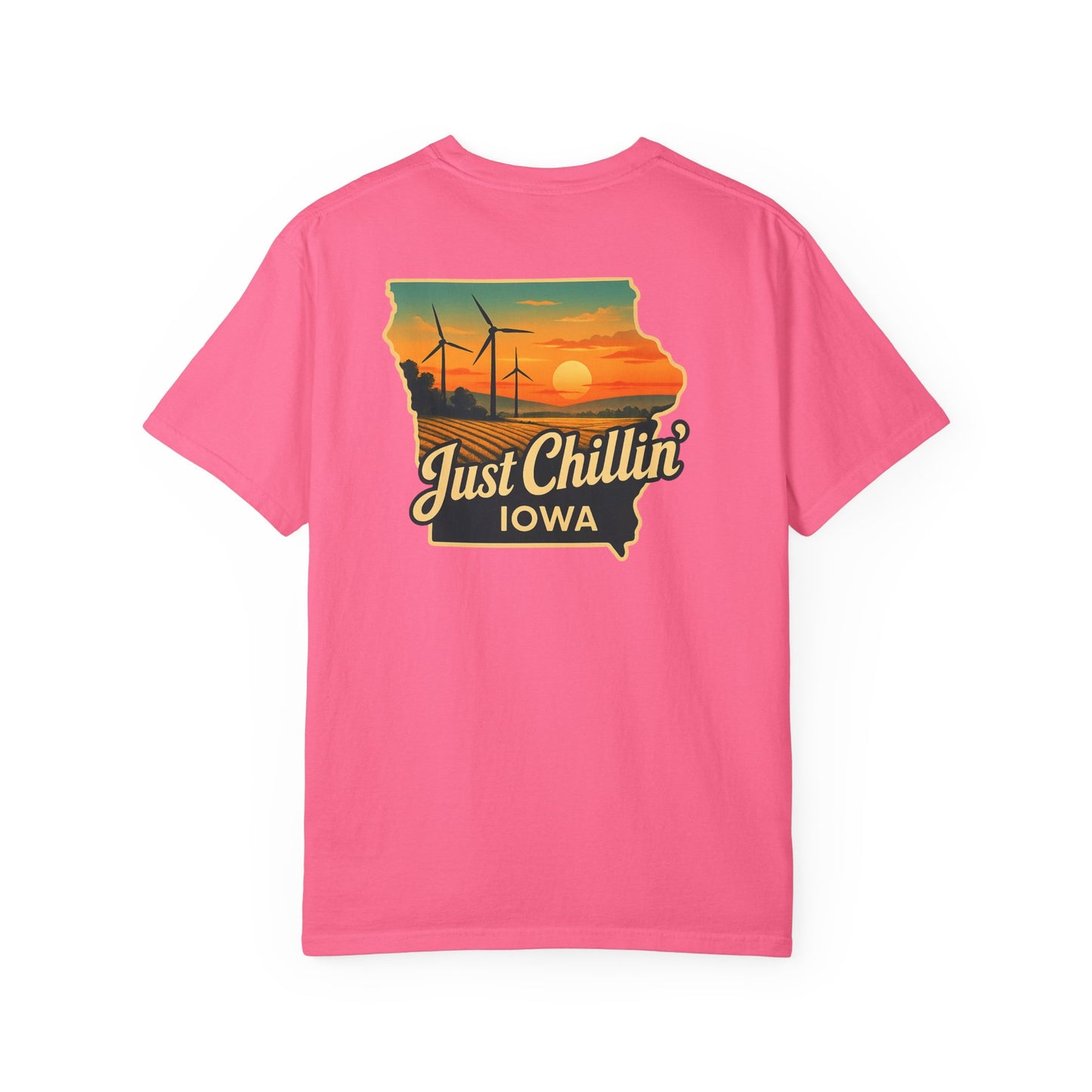 Garment Dyed T-Shirt - Unisex Cotton Tee With Unique Color Texture & Relaxed Fit