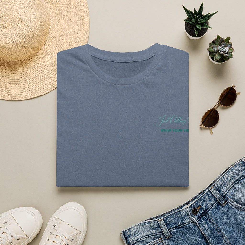 Just Keep Going T-Shirt – Minimal Inspirational "Wear Your Vibe" Chest Tee