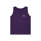 Tank Top — "Just a Friend. Who's a Girl. Not My Girlfriend." Retro Script Chest & Back Graphic
