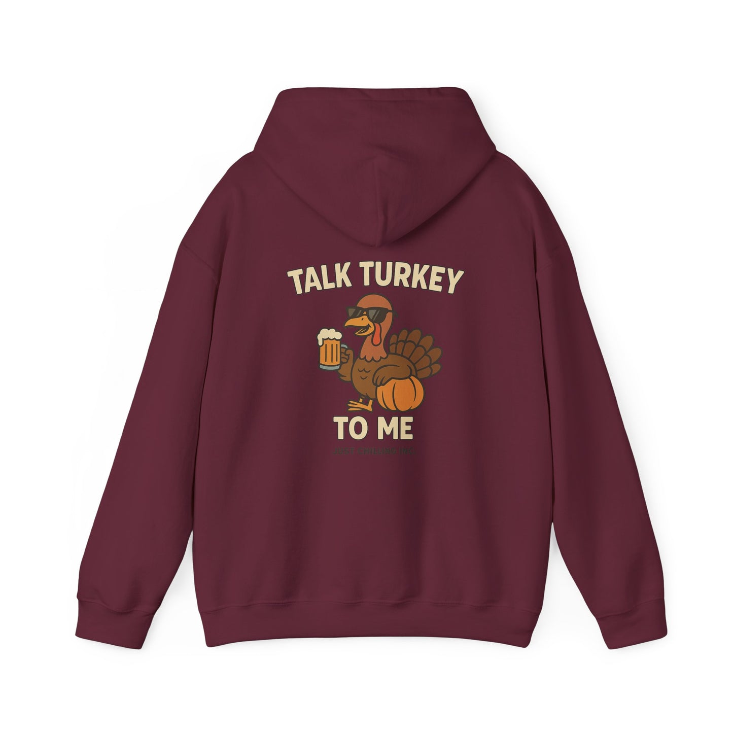 Thanksgiving Hoodie – Cozy Fall Turkey Sweatshirt With Adjustable Hood & Embroidery