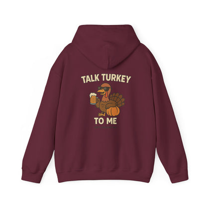 Thanksgiving Hoodie – Cozy Fall Turkey Sweatshirt With Adjustable Hood & Embroidery