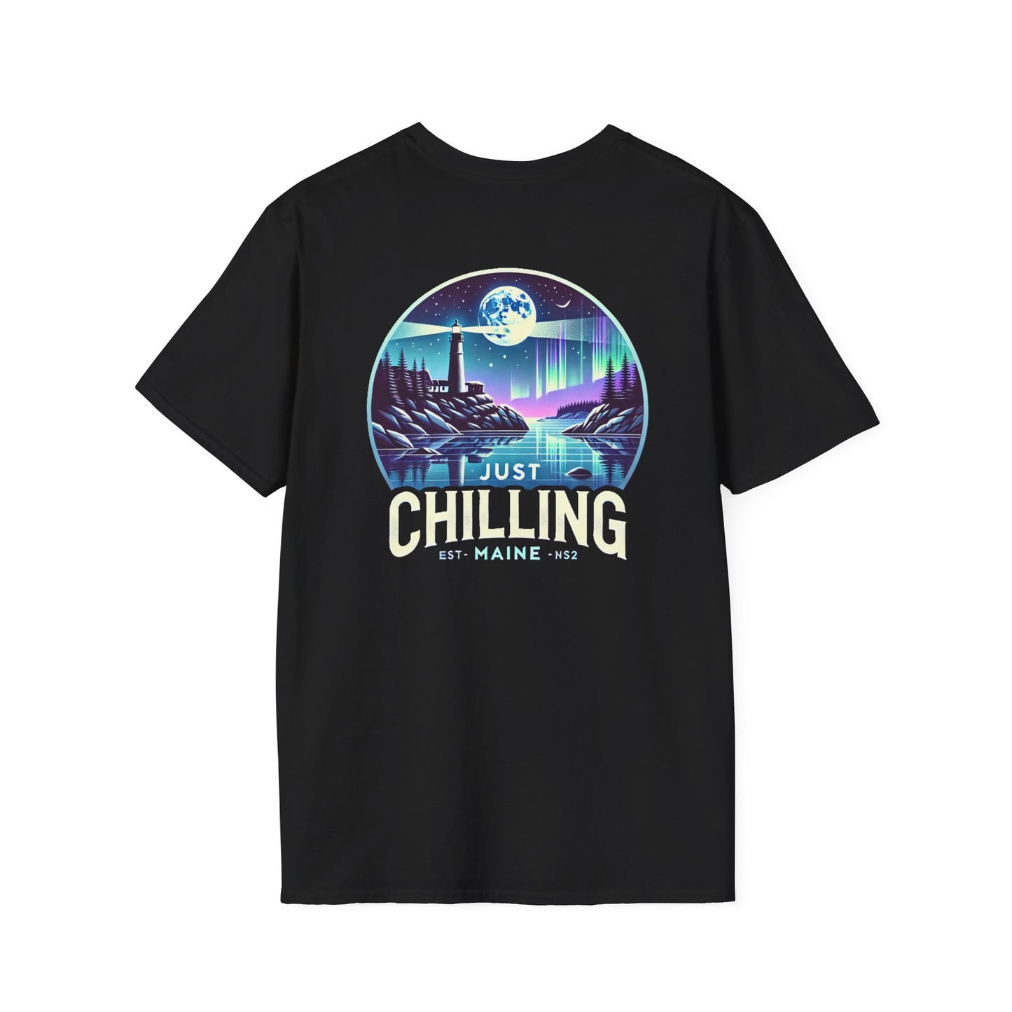 Just Chilling Scenic Tee – Coastal Escape- Maine Edition