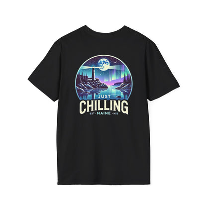 Just Chilling Scenic Tee – Coastal Escape- Maine Edition