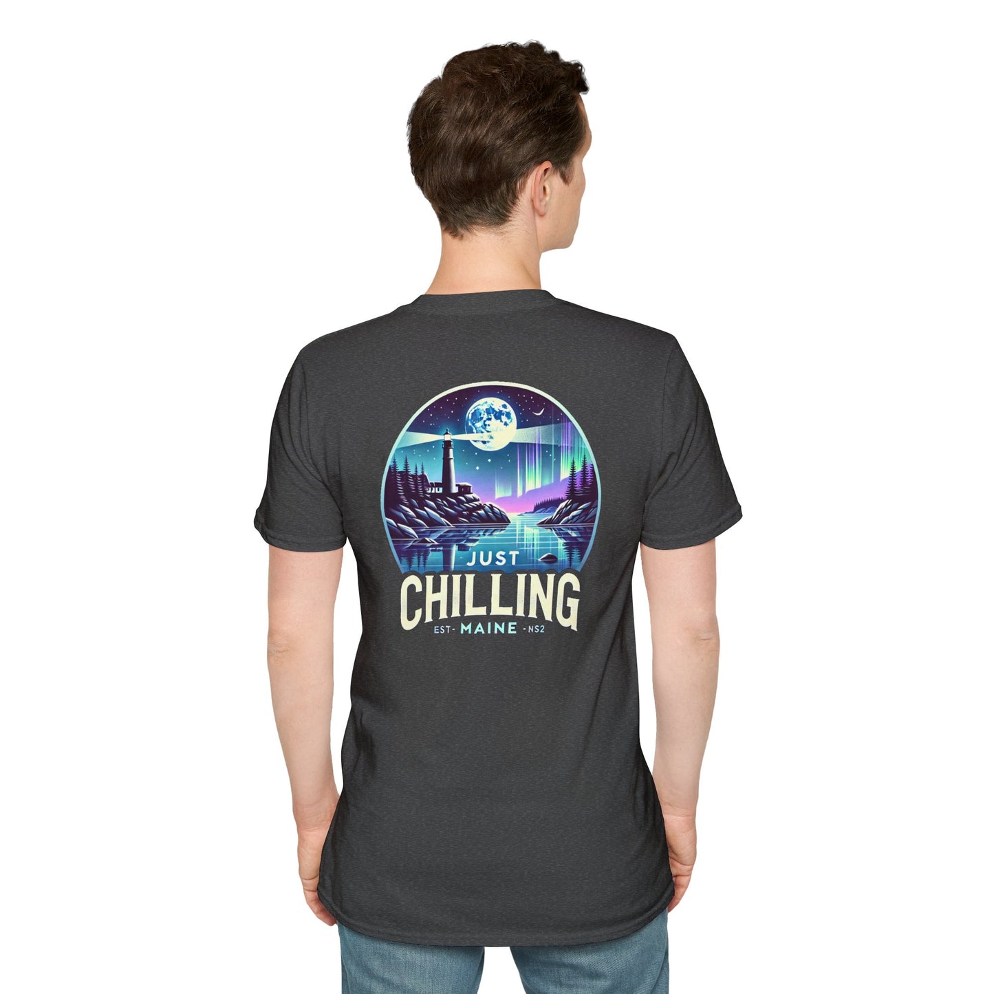 Just Chilling Scenic Tee – Coastal Escape- Maine Edition