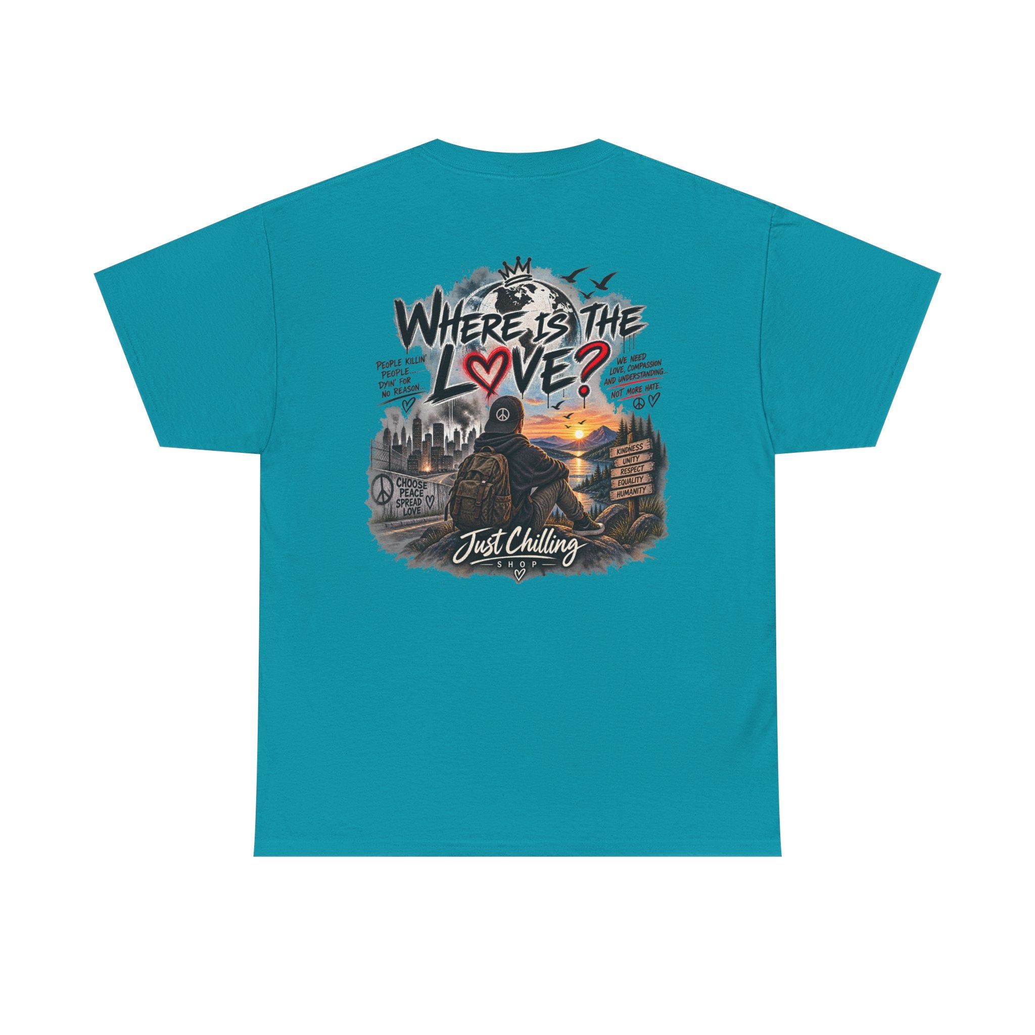 Where’s the Love? Peace & Unity Unisex Graphic Tee