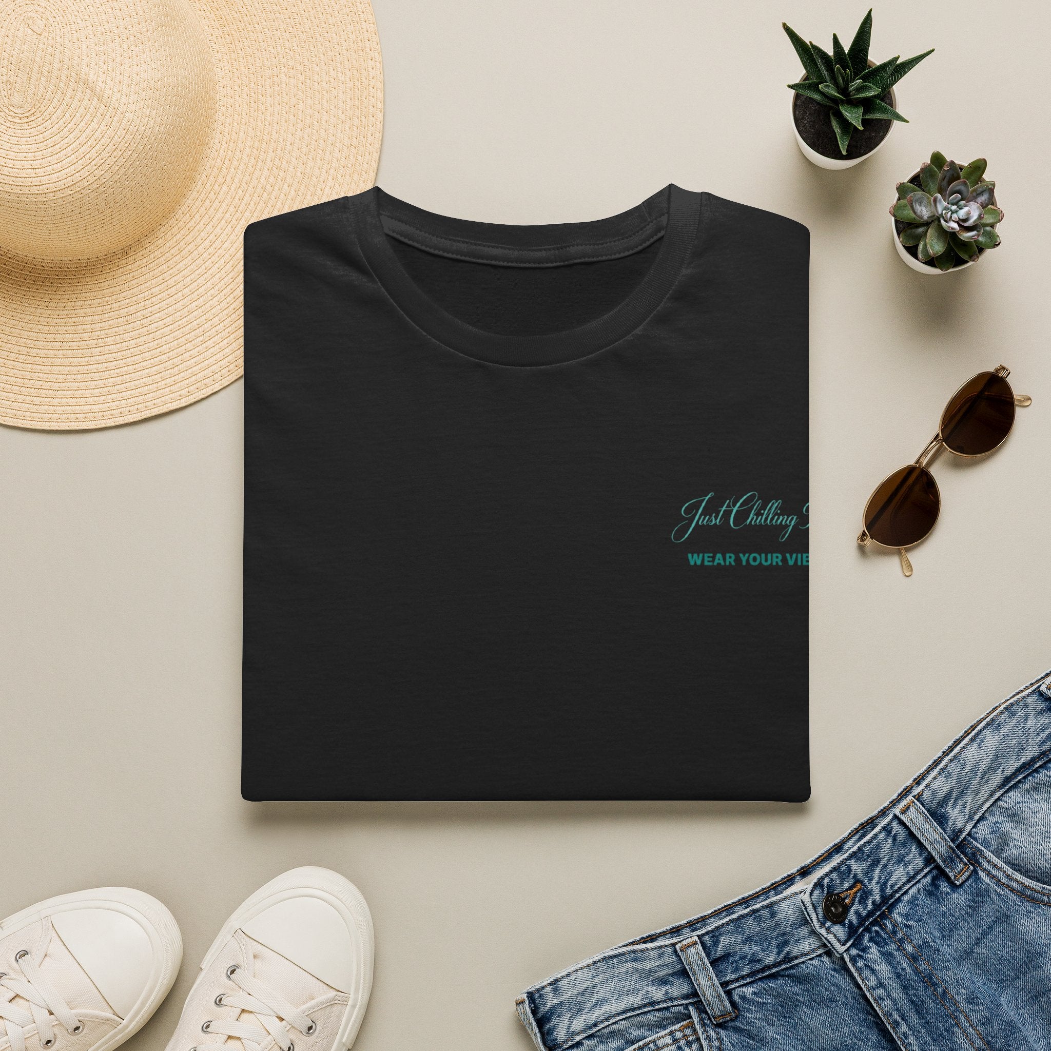 Just Keep Going T-Shirt – Minimal Inspirational "Wear Your Vibe" Chest Tee