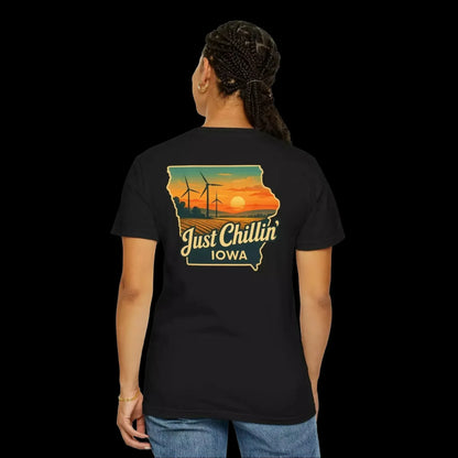 Garment Dyed T-Shirt - Unisex Cotton Tee With Unique Color Texture & Relaxed Fit - Just Chilling Inc.