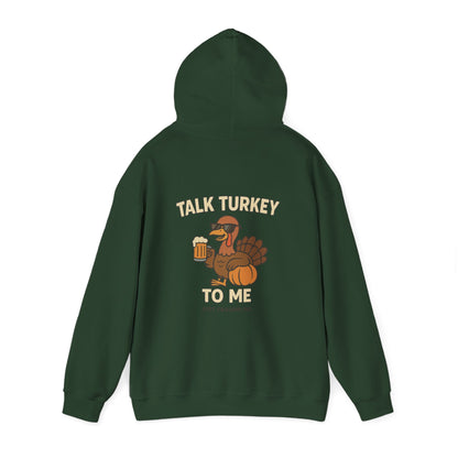 Thanksgiving Hoodie – Cozy Fall Turkey Sweatshirt With Adjustable Hood & Embroidery
