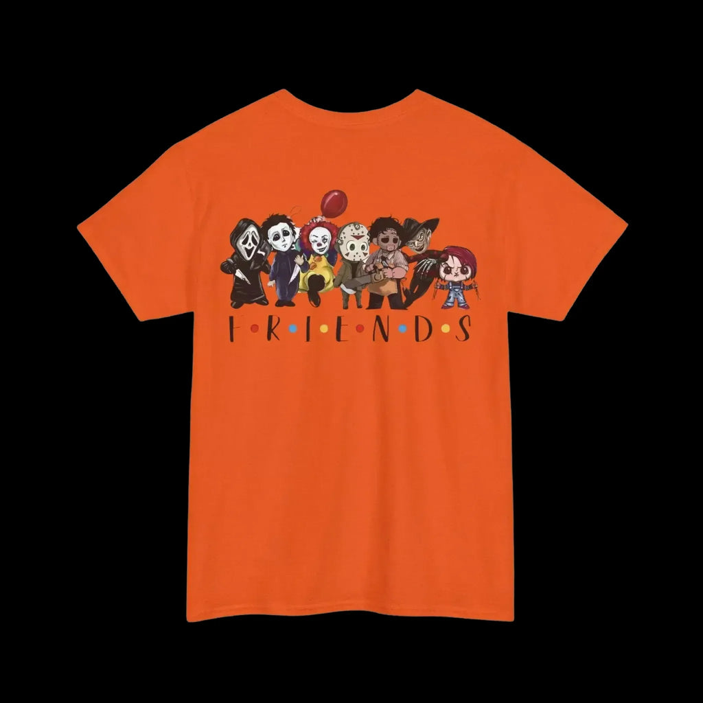 Horror Cartoon T-Shirt – Funny Halloween Tee With Creepy Friends Chibi Design - Just Chilling Inc.