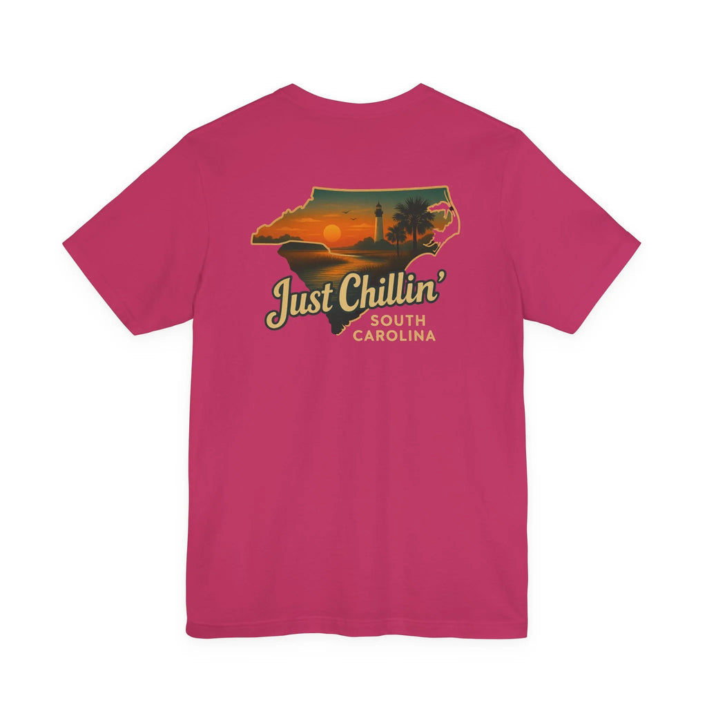 South Carolina Sunset Tee – Soft Vintage Cotton Shirt | Relaxed Fit Unisex - Just Chilling Inc.