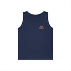Tank Top — "Just a Friend. Who's a Girl. Not My Girlfriend." Retro Script Chest & Back Graphic