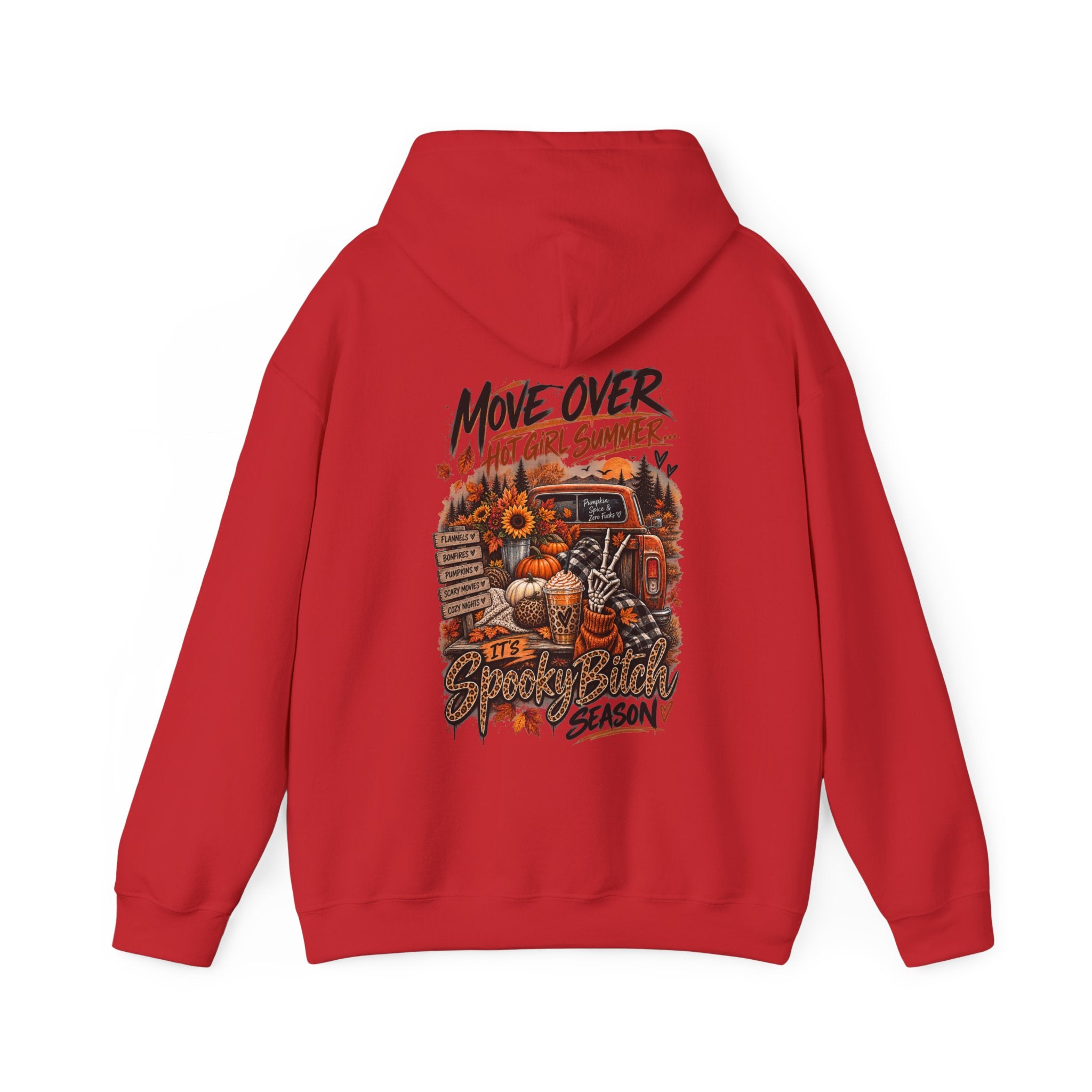Halloween Truck Hoodie — "Move Over" Fall Pumpkin Harvest Sweatshirt