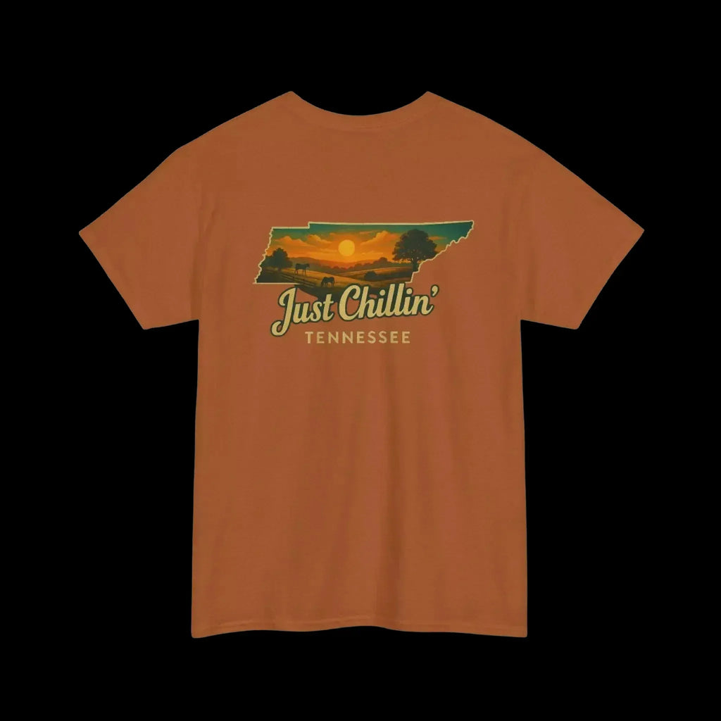 Just Chillin' Tennessee Unisex Cotton Tee – Nature Lover Gift - Just Chilling Inc.
