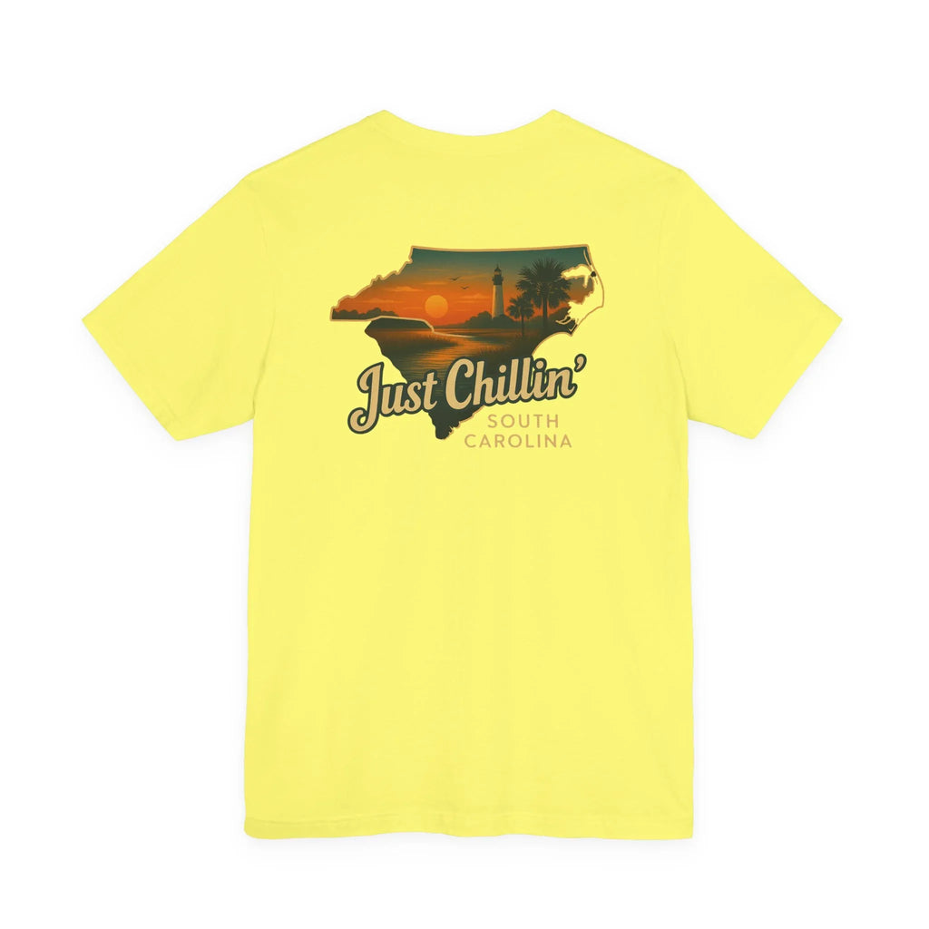 South Carolina Sunset Tee – Soft Vintage Cotton Shirt | Relaxed Fit Unisex - Just Chilling Inc.