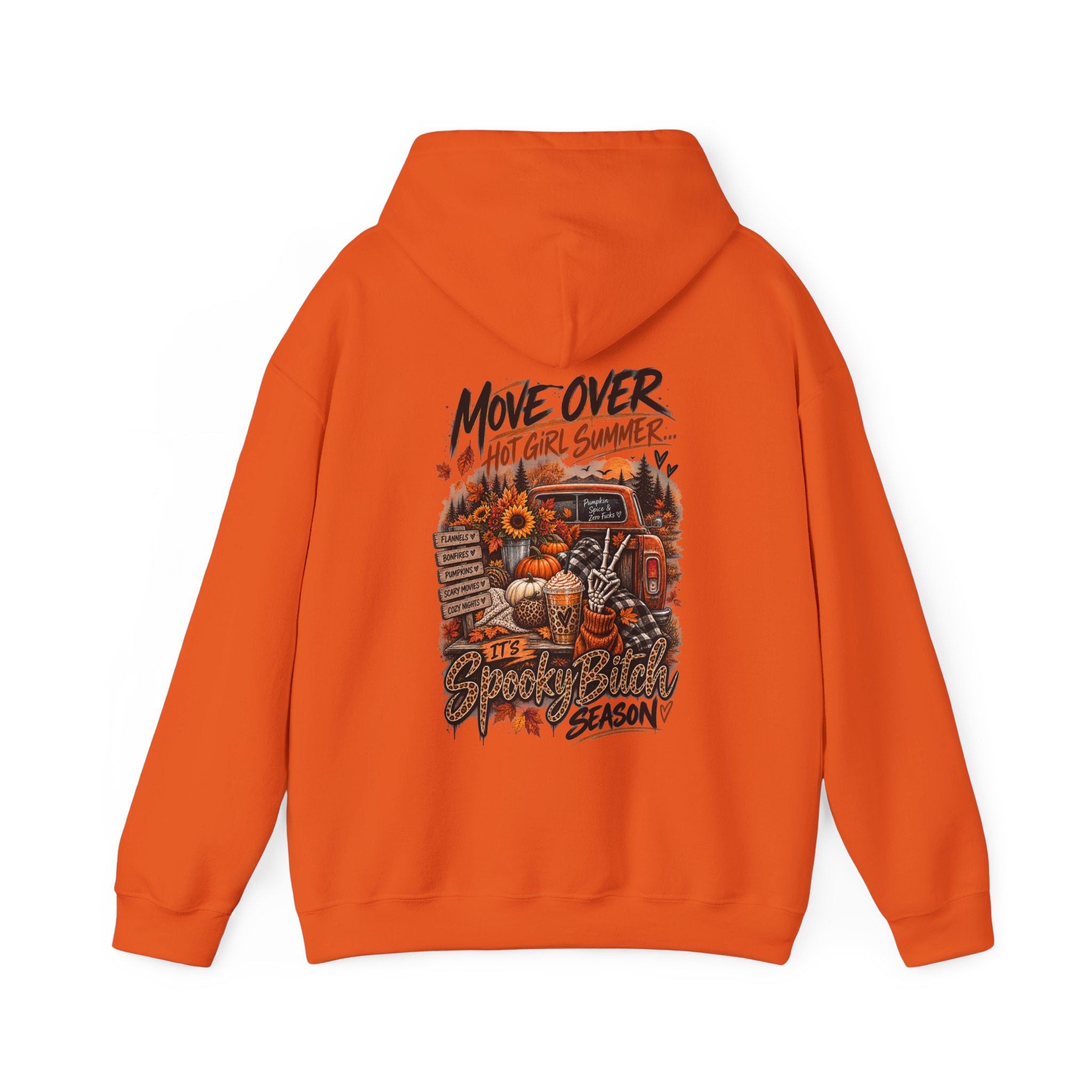 Halloween Truck Hoodie — "Move Over" Fall Pumpkin Harvest Sweatshirt