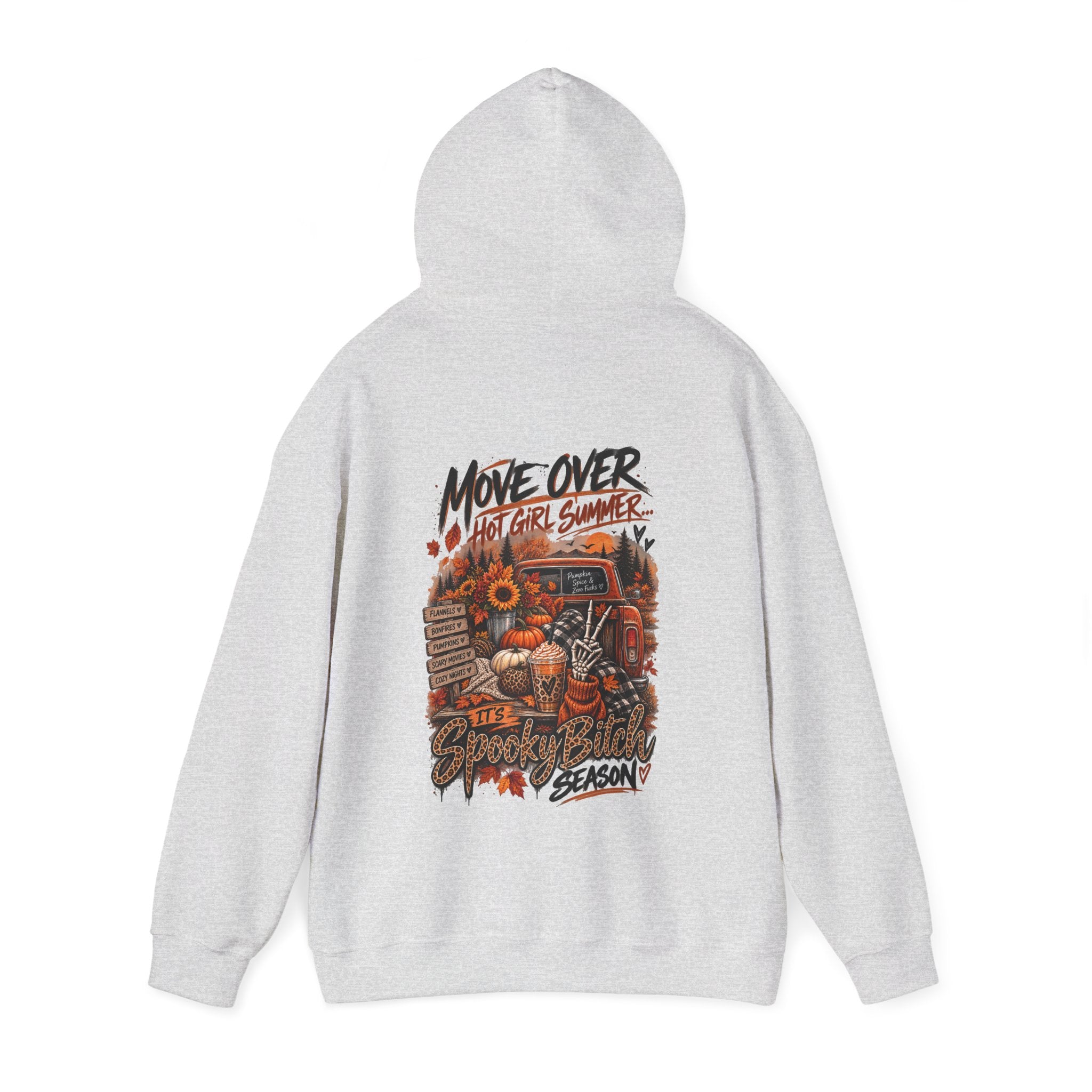 Halloween Truck Hoodie — "Move Over" Fall Pumpkin Harvest Sweatshirt