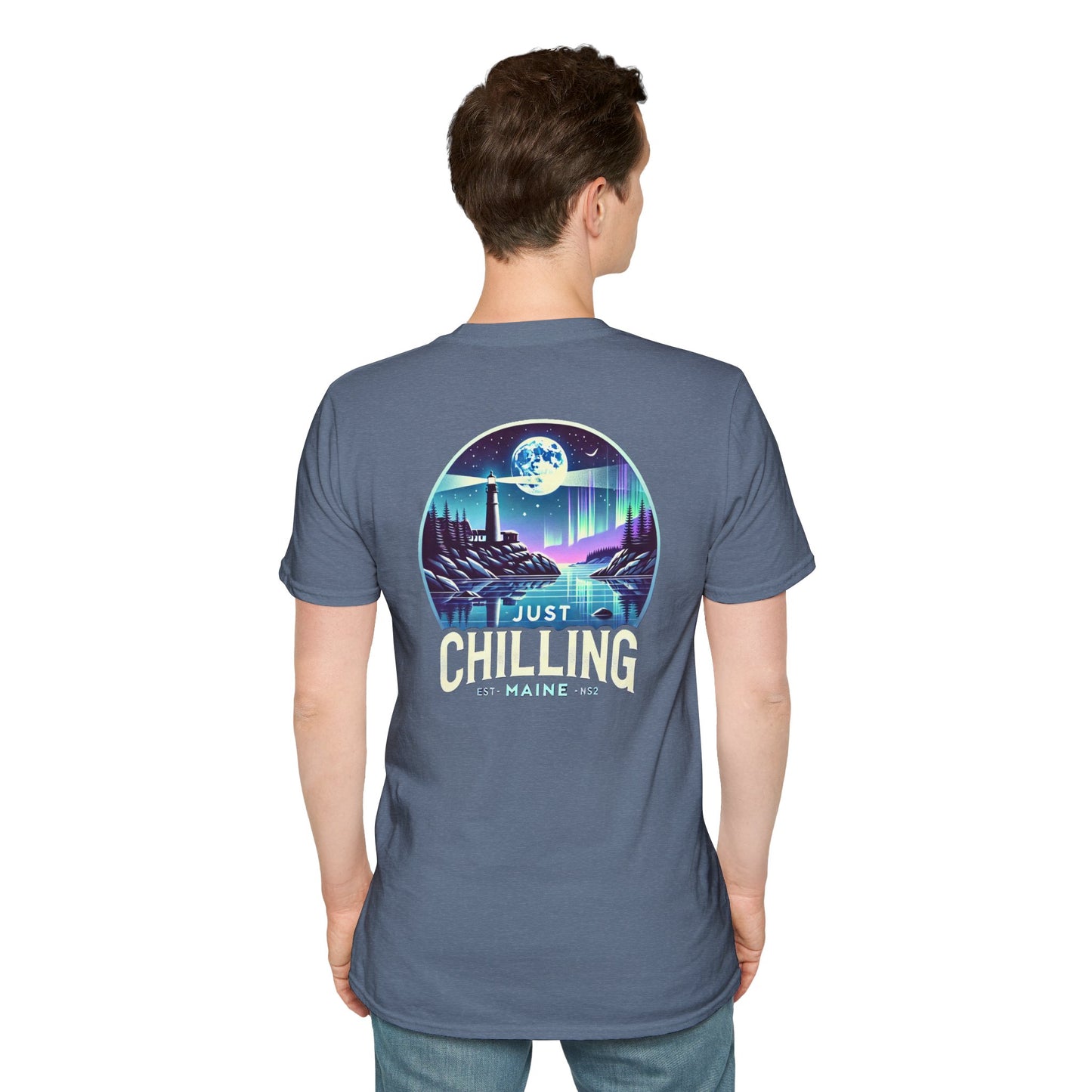 Just Chilling Scenic Tee – Coastal Escape- Maine Edition