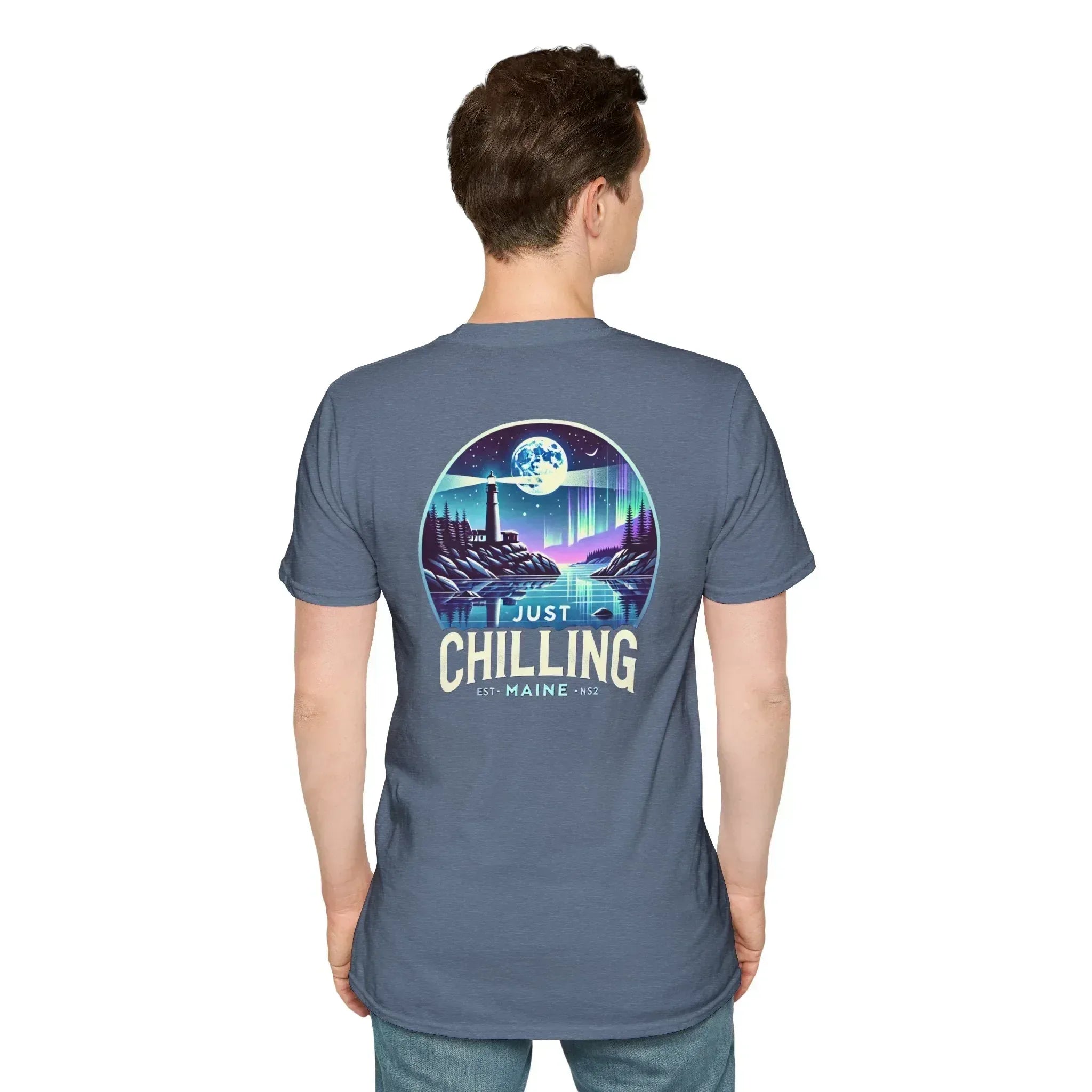 Just Chilling Scenic Tee – Coastal Escape- Maine Edition - Just Chilling Inc.