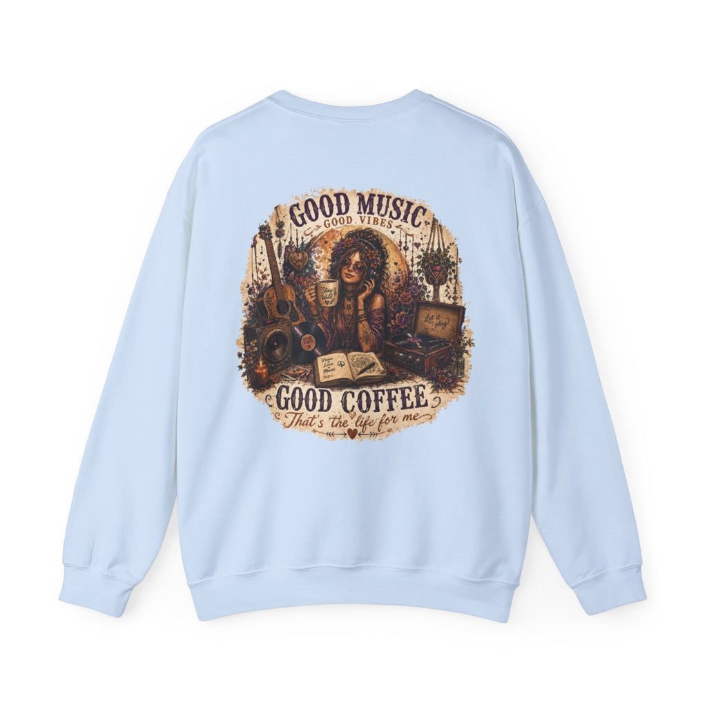 Music is Happiness Lightweight Crewneck Sweatshirt