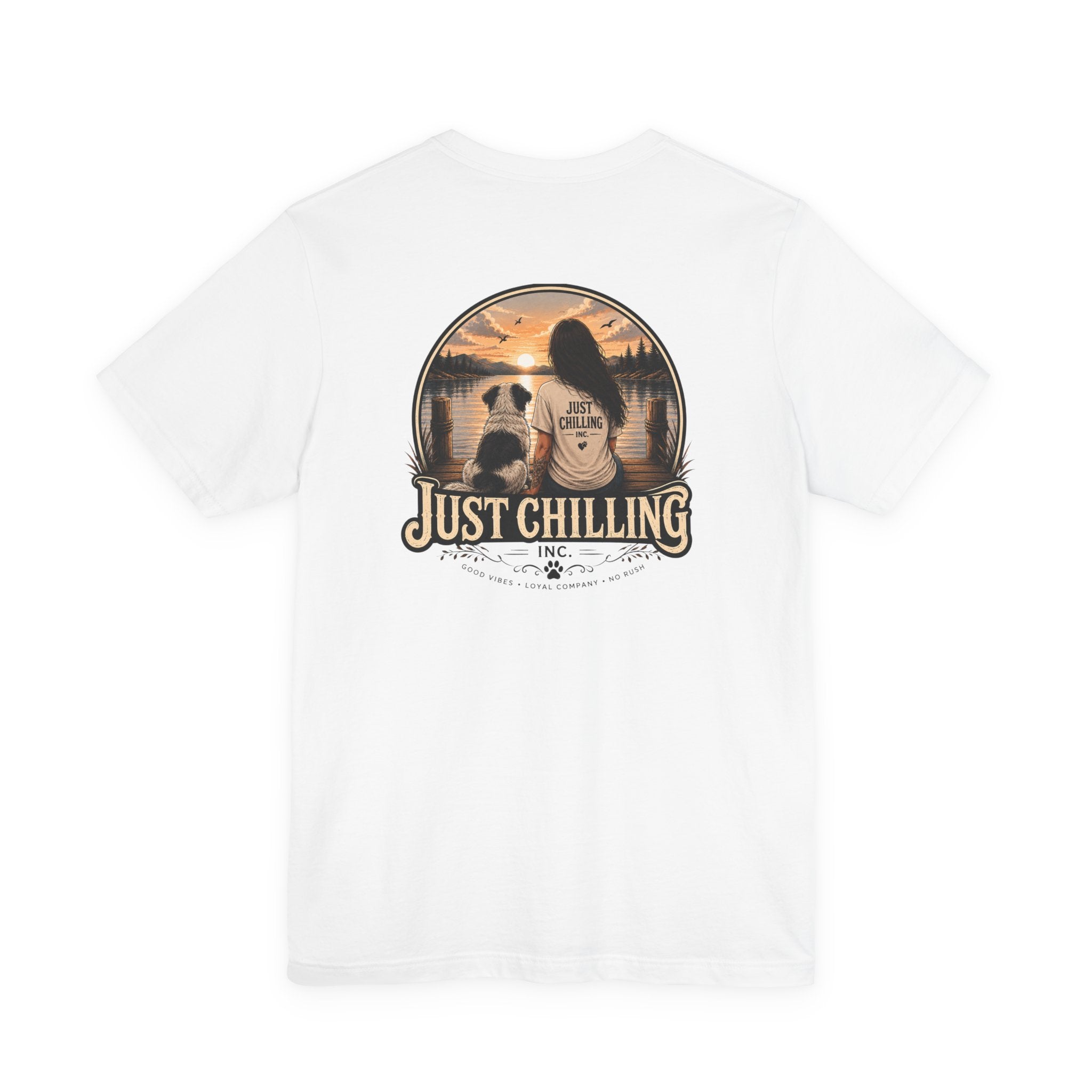 Jersey Short Sleeve Tee – Unisex Cotton Crew Neck Girl Dog Shirt