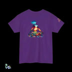 Unisex Jersey Tee - Breathable Cotton T-Shirt With Meditation Double Exposure Print - Just Chilling Inc.