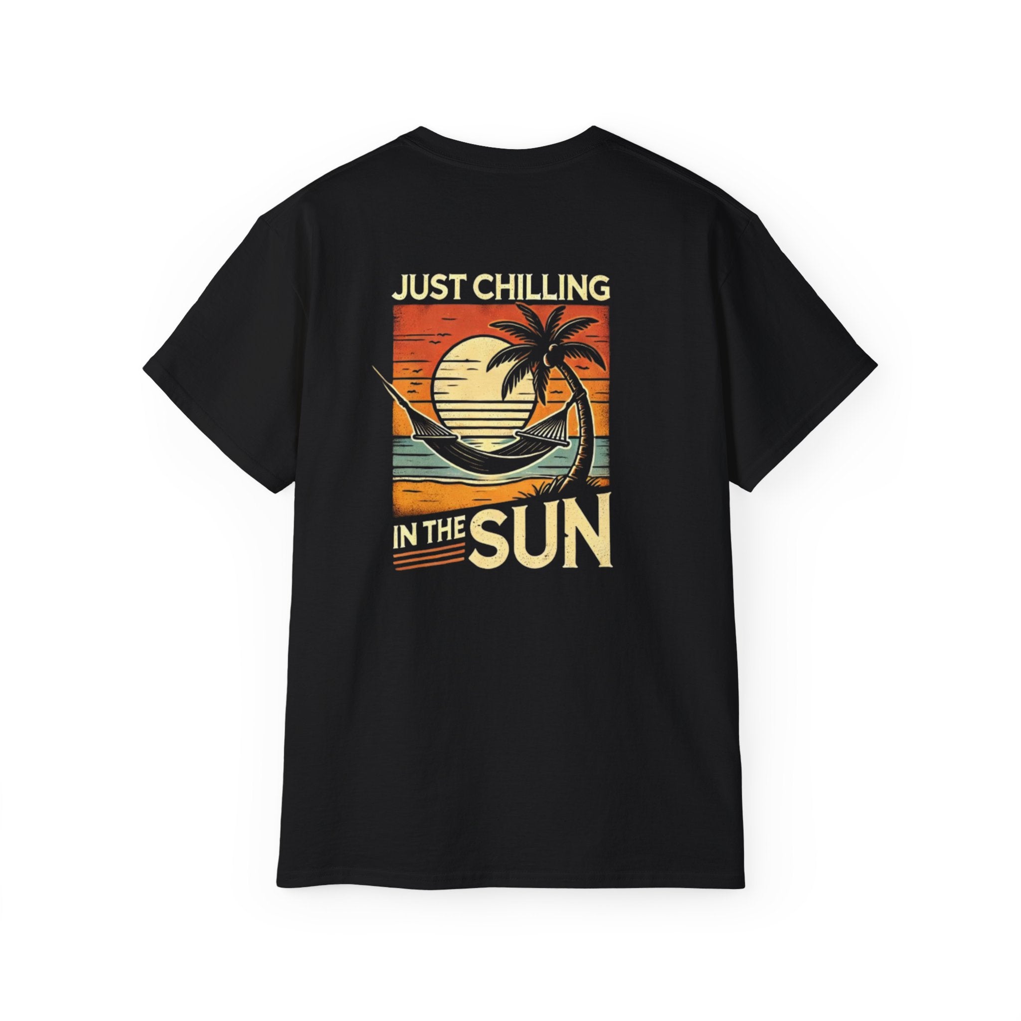 Just Chilling Kids Heavy Cotton Tee - Fun Summer Vibes Shirt