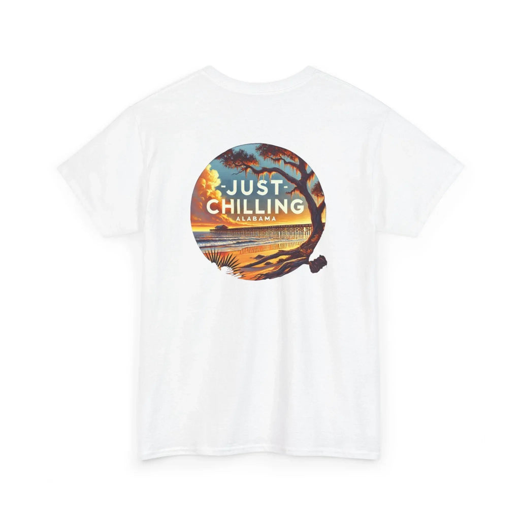Garment Dyed Tee – Unisex Cotton Shirt With Alabama Outdoors Design - Just Chilling Inc.