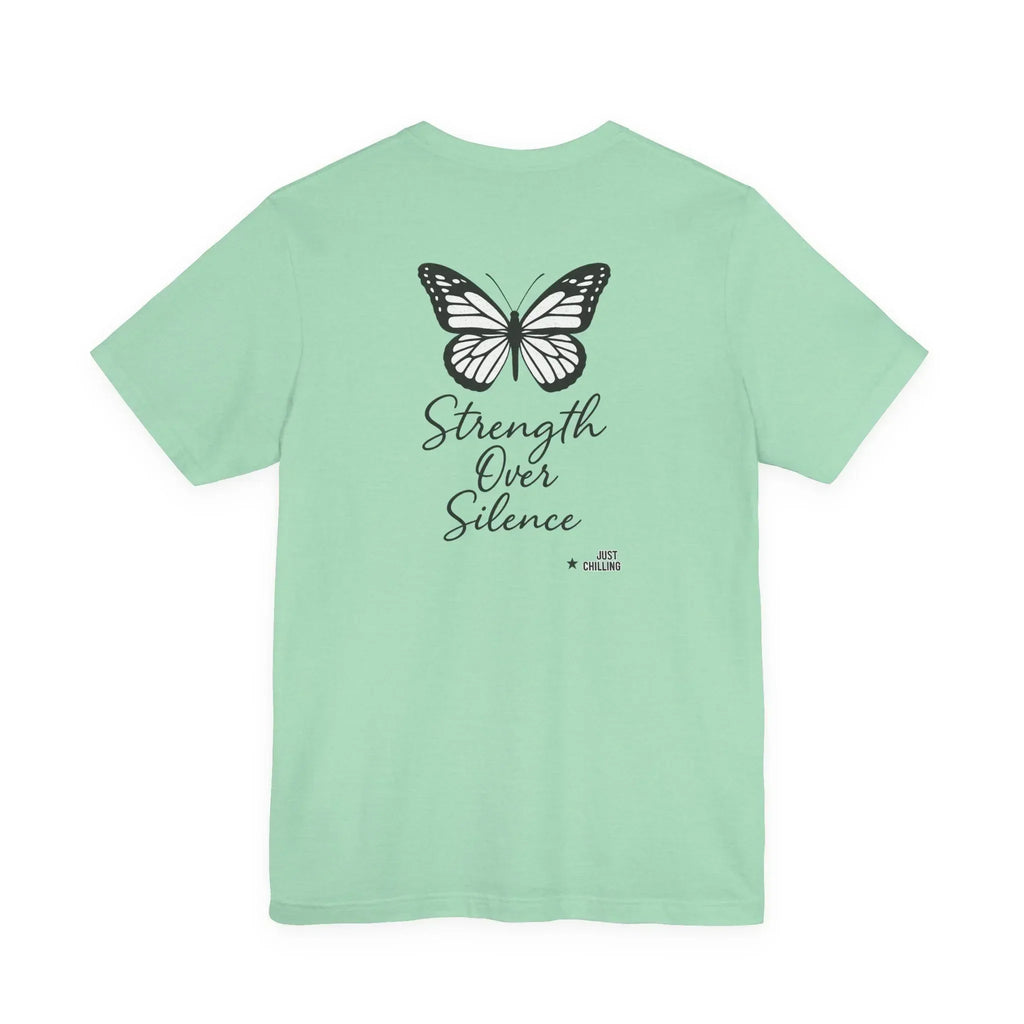 Domestic Violence Awareness Tee - Unisex Cotton Shirt With Soft Ring Spun Cotton - Just Chilling Inc.